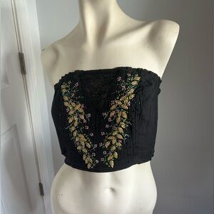 Free people beaded crop top